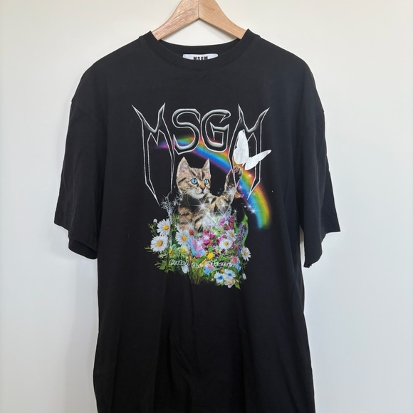 Oversize MSGM Cat T-shirt Dress - Picture 1 of 5
